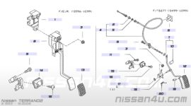 Electronisch gaspedaal Nissan Terrano2 R20 18012-8F200 (0 206 001 022)