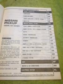 Service manual ''Model D21 series Supplement-II'' Nissan Pickup D21