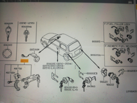 Contactslot Nissan Micra K11 48701-1F287 (SJNEBAK11U3093215) Gebruikt