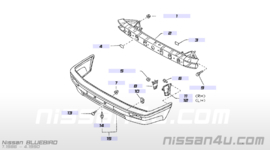 Montagesteun voorbumper Nissan Bluebird T12/T72 62226-D4400 Gebruikt