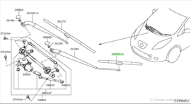 Blade windshield wiper left-hand Nissan Leaf ZE1 28890-3NL1A Original.