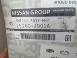 Ruitenwisserschakelaar Nissan Qashqai J10 25260-JD01A Origineel.