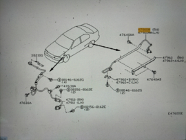 ABS sensor rechtsachter Nissan Primera P11 47900-9F500 + 47960-4M470 Gebruikt.