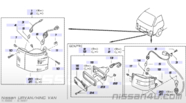 Richtingaanwijzer linksvoor Nissan Urvan/Kingvan E24 26119-01N00