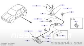 Tankklepsluiting Nissan H4659-50A05 T12/ N14 Origineel.