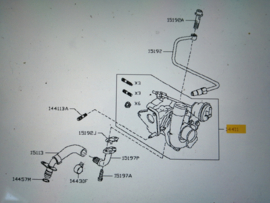 Turbo K9K Nissan Qashqai J10/ JJ10 14411-00Q0F