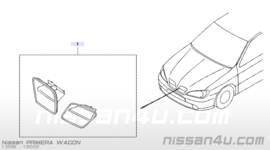 Grille Nissan Primera P11/ WP11 62310-9F525 (set links + rechts) Origineel