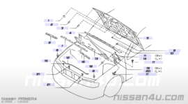 Motorkapstang Nissan Primera P11/ WP11 65771-9F500