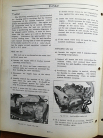 Service manual '' Model G18 engine '' 48331 (30330250)