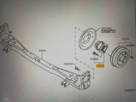 Hub assy-rear axle Nissan NV200 M20M 43202-3LH0A Original.