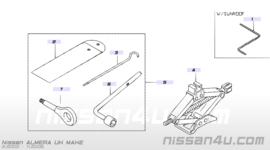 Rod-jack handle Nissan 99552-2F000 J10/ N16/ P11/ P12/ V10/ WP11