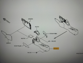 Box assy-controller center Nissan Micra K14 96910-5FA1A Used part.
