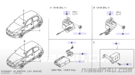 Montagebeugel comfort controle module Nissan Almera N16 28452-BM400