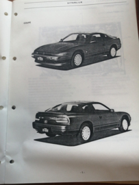 Product bulletin volume 22 '' Nissan 200SX model S13 '' Introduktie mededeling