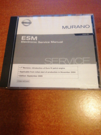 Electronic Service manual '' Model Z50 series '' Nissan Murano Z50 SM5E00-1Z50E1E Used part.