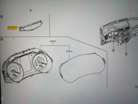 Assy warning-instrument airbag Nissan Qashqai J11 25020-4EA0A