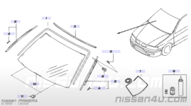 Sierstrip voorruit links Nissan Primera P11/ WP11 72761-2F000