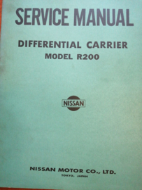 Service manual '' Model R200 differntial carrier '' SM4E-R20