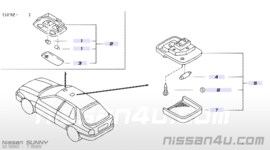 Interieurverlichting Nissan 26410-50J00 B13/N14/W10