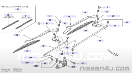 Aansluitlip ruitenwissermotor Nissan 28825-59J00 B13/ Y10