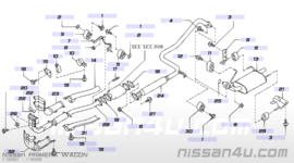 Achterdemper Nissan Primera Wagon W10 SR20 20100-82N13