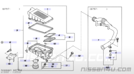 Air cleaner Nissan Micra K11 16500-5F600 Used part.