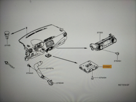 Regeleenheid airconditioning Nissan Micra K14 27760-5FA1A Gebruikt.