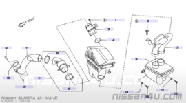 Luchtaanvoerbuis YD22DDT(I) Nissan 14460-BN310 N16/P12/V10