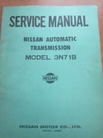 Service manual '' Model 3N71B Automatic Transmission'' SM5E-3N7BG0 (september 1975)