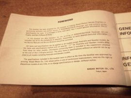 Service Data and Specificaties 1977 SD7Z-P007G0