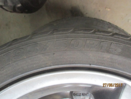 15 inch aluminium velgen met band 195/50R15 & 205/50R15