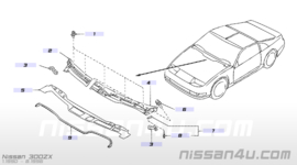 Bevestigingsclip paravan Nissan 66814-01A00