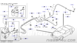 Ruitensproeierreservoir Nissan 28910-61Y10 B13/ N14/ N15/ Y10 Gebruikt.