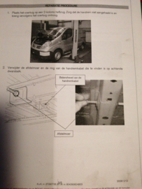 Werkplaatshandboek '' Model X83 series '' Campaigs en gewijzigde werkinstructies Nissan Primastar X83