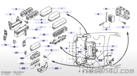 Afdekkap relais Nissan Sunny N14 24382-63C60