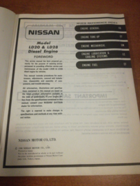 Service manual '' Model LD20 and LD28 diesel engine '' SM1E-LD28G0