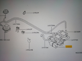 Vacuümventiel Nissan Terrano2 R20 14956-G2412 Origineel.