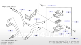 Luchtaanvoerslang luchtregelventiel Nissan 14860-62C10 B13/N14/Y10