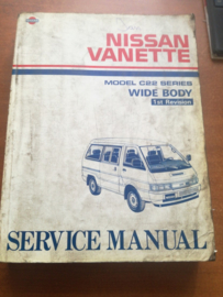 Service manual '' model C22 series. Wide Body. 1st revision'' Nissan Vanette GC22