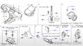 Startonderbreker / immobliser Nissan 28590-C9965 Origineel.