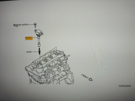 Bobine HR12DE/ HR16DE/ QR25DE/ VQ37VHR Nissan 22448-1KT0A E12/ F15/ J10/ JJ10/ K13/ T31/ T32/ Z34 Origineel.