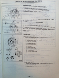Service manual '' model C22 series. Wide Body Supplement-III SM0E-C22SG0 Nissan Vanette C22