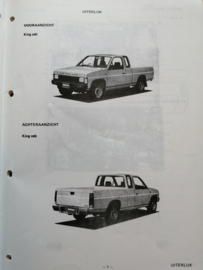 Product bulletin volume 15 '' Nissan Pick-up model D21  introduktie mededeling''