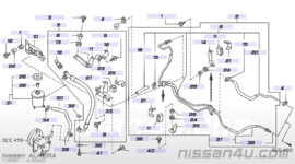 Bolt power steering Nissan 01619-00011