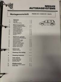 Service manual ''Nissan autogassystems'' Used part.