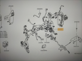 Harness-main Nissan Micra K14 24010-5FB1A Used part.