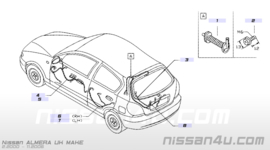 Kabelboom kentekenverlichting Nissan Almera N16 24055-BN800