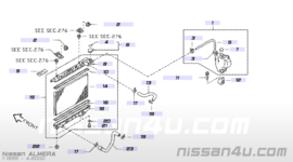 Onderste koelwaterslang Nissan Almera N15 21503-0M010