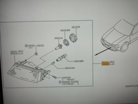 Lamp left-hand Nissan Maxima A32 26060-44U25 New.
