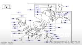 Bestuurdersstoel Nissan Micra K11 87050-95B10